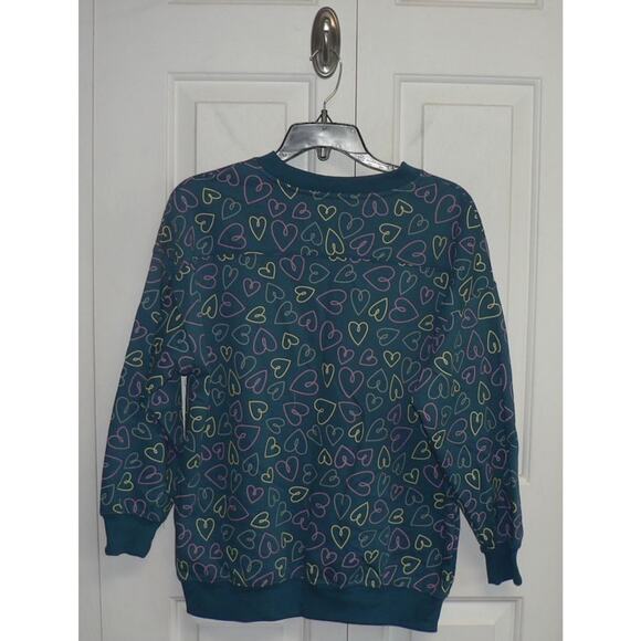 BCG Girls Lifestyle Cotton Fleece Oversize Sweatshirt in Legion Heart Cluster LG - Picture 5 of 5